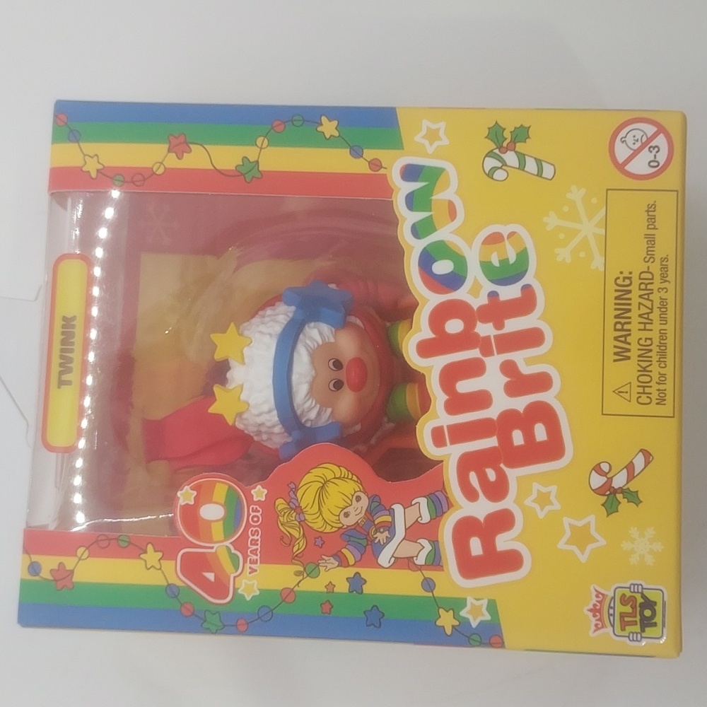 NIB Twink on sled Rainbow Brite Cheebee 40th Anniversary Holiday Winter series‎